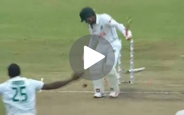 [Watch] Kagiso Rabada Sends Mushfiqur Rahim's Middle Stump For A Cartwheel With A Lethal In-Swinger